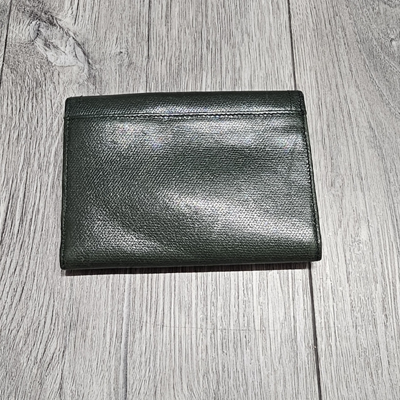 Coach Vintage Snap Leather Olive Green Trifold Wallet Coach Bags - Picture 3 of 16